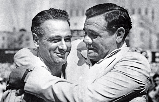Gehrig and Ruth: Nice guy (and good) and not-so-nice guy, but still good
